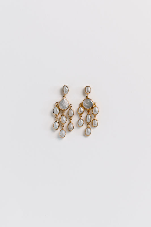 Artemis Pearl Chandelier Earrings