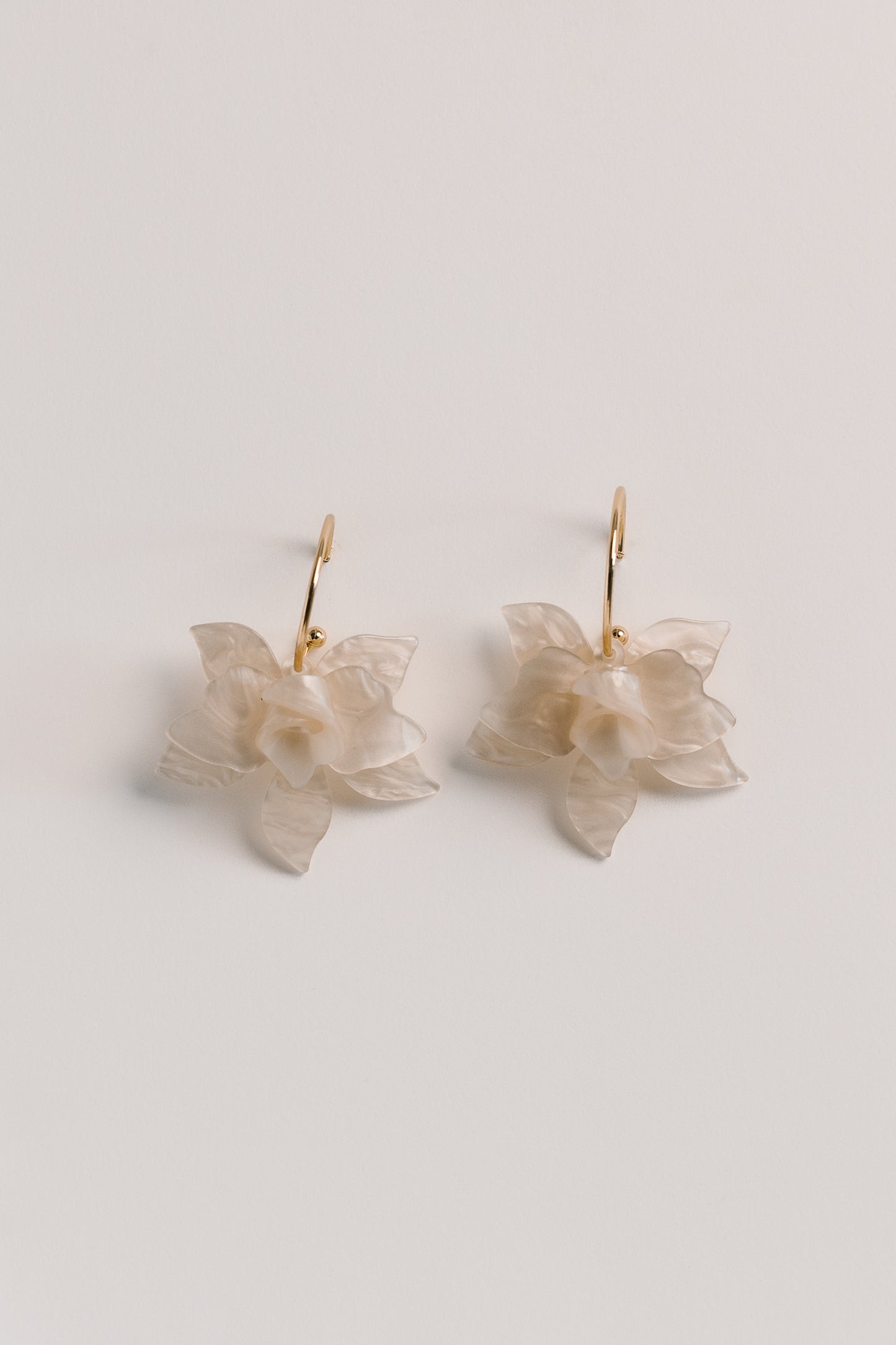 Orchid Hoop Earrings