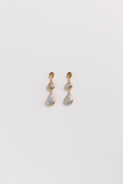 Altair Pearl Earrings Gold