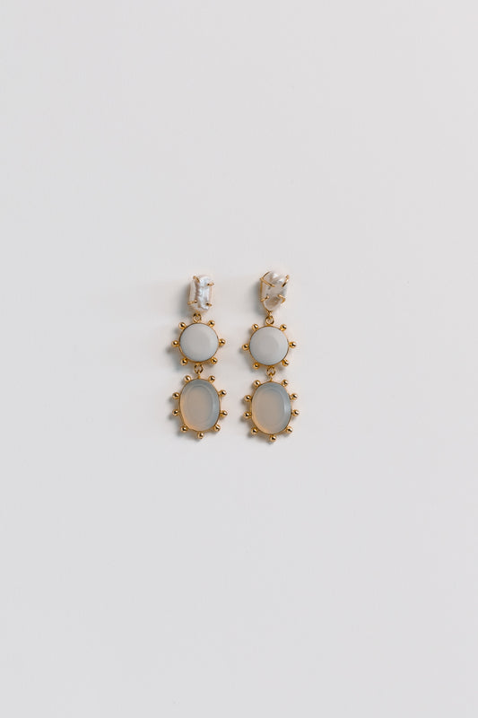 Aquarius Multi Stone Earrings