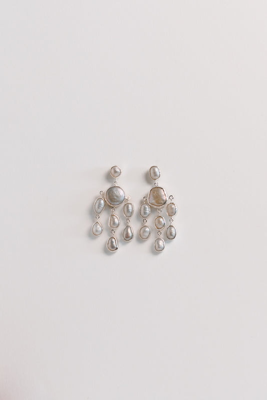 Artemis Pearl Chandelier Earrings