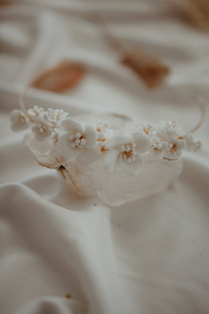 Violet Porcelain Headpiece | Headpiece | Sadie Bosworth Atelier