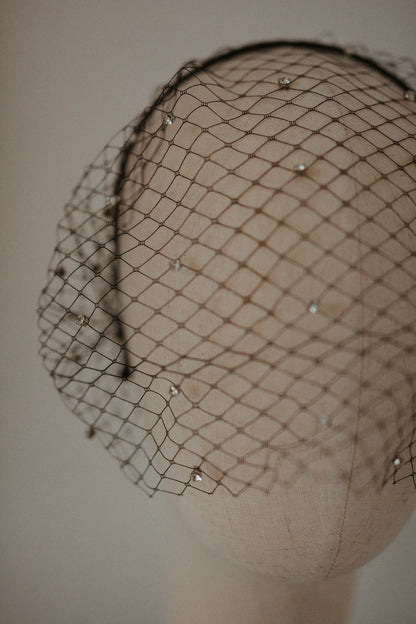 Black Birdcage Veil | Veils | Sadie Bosworth Atelier