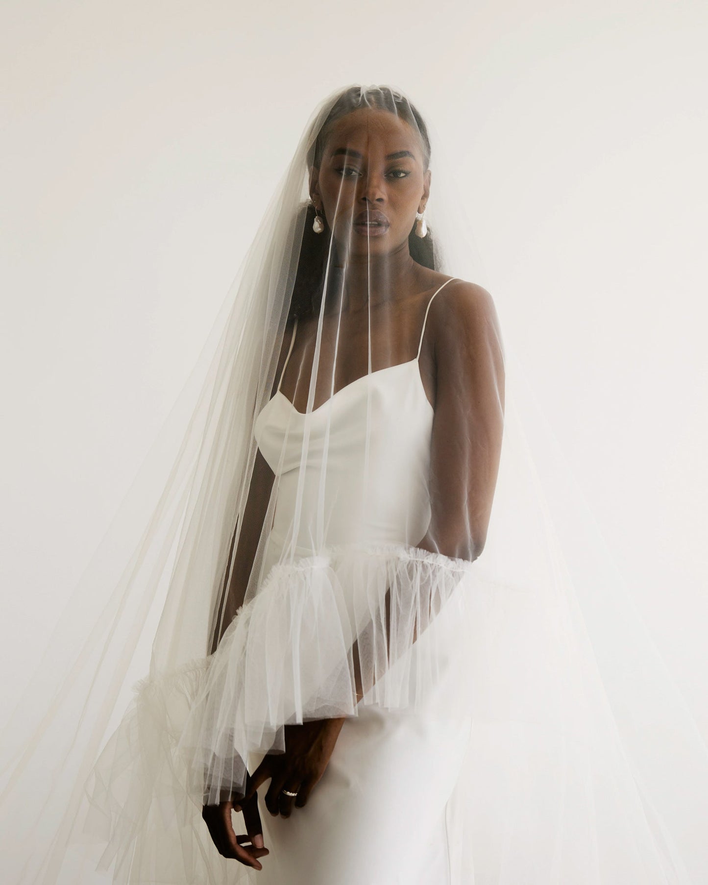 Ruffle Edge Veil | Veils | Sadie Bosworth Atelier