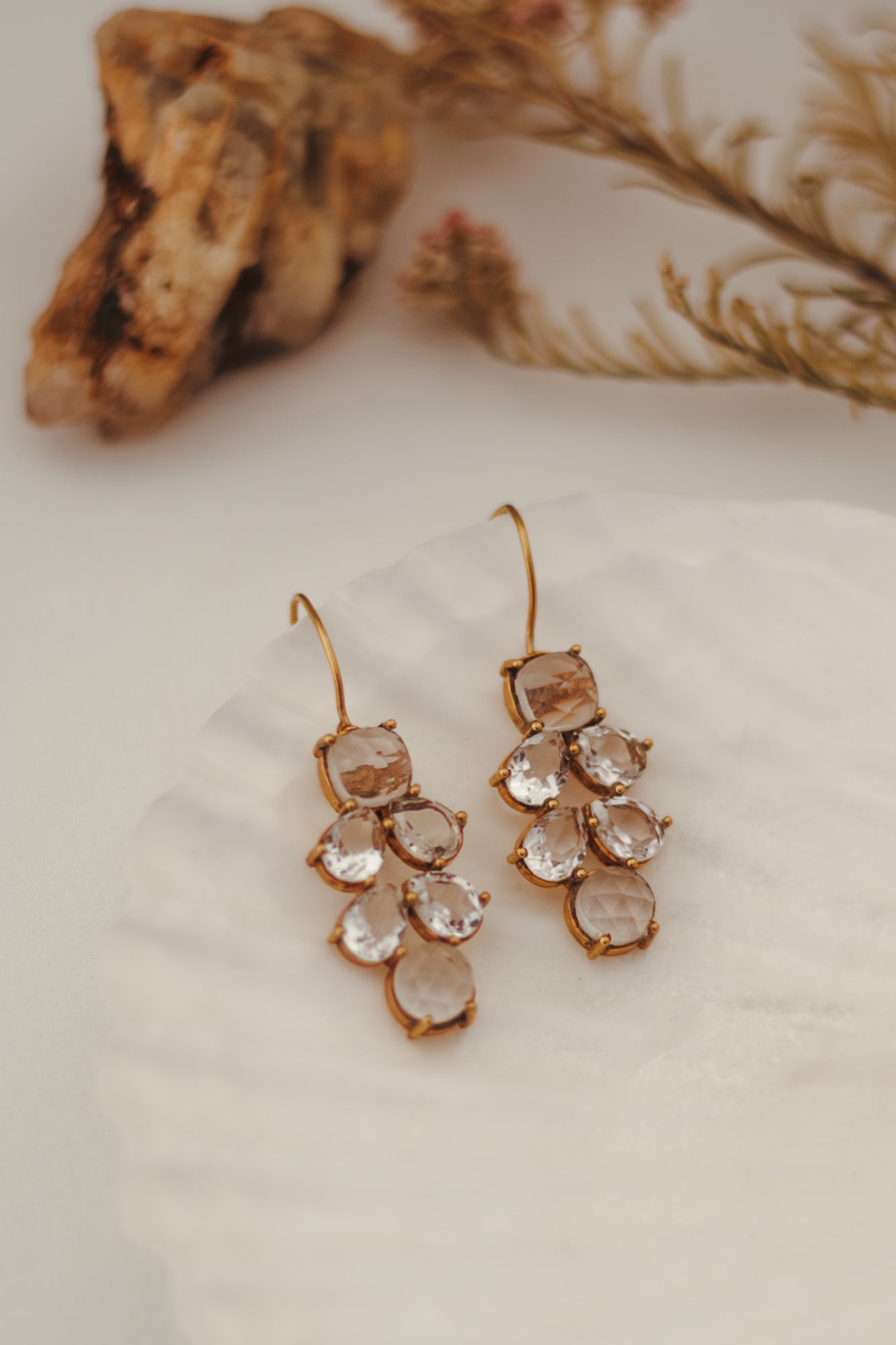 Aku Moonstone Earrings