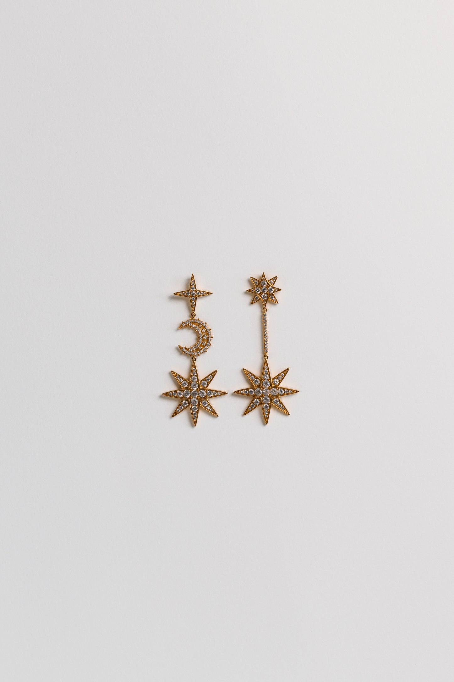 Capricorn Celestial Diamante Earrings