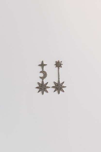 Capricorn Celestial Diamante Earrings