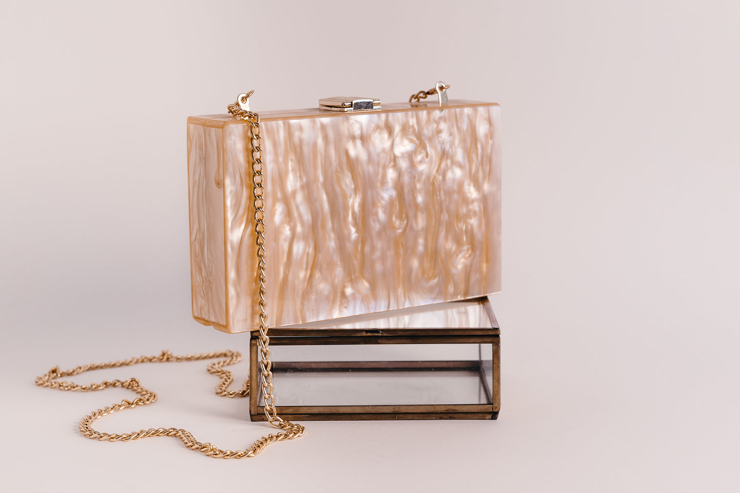 Cerith Blush Clutch Bag