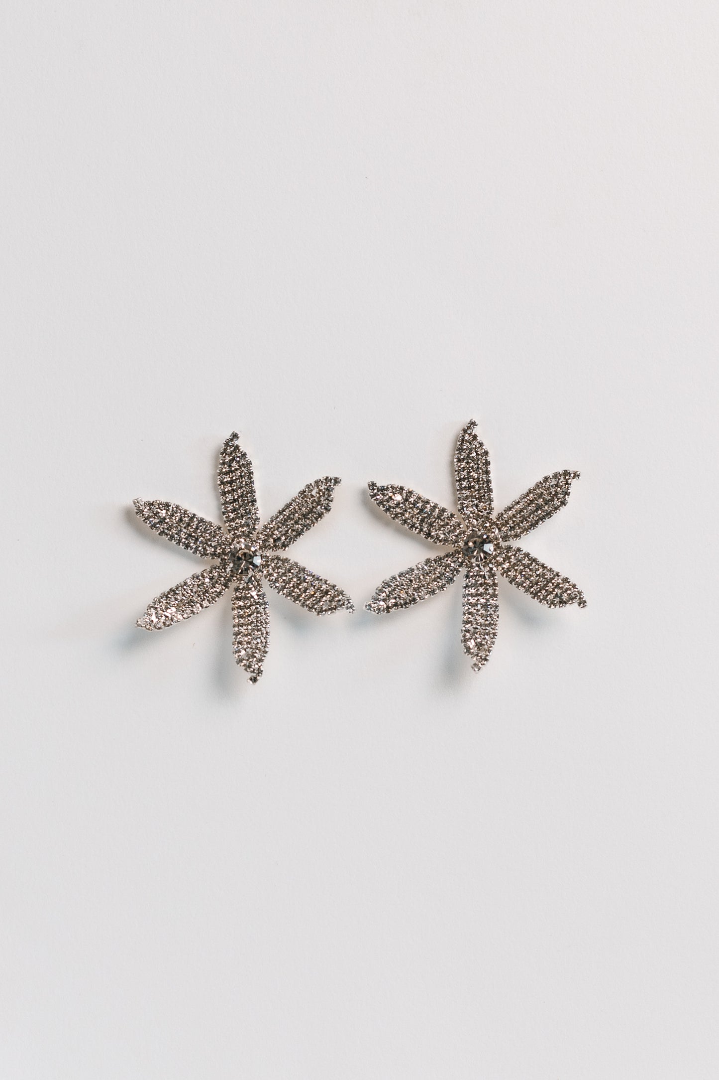 Dahlia Diamante Floral Earrings