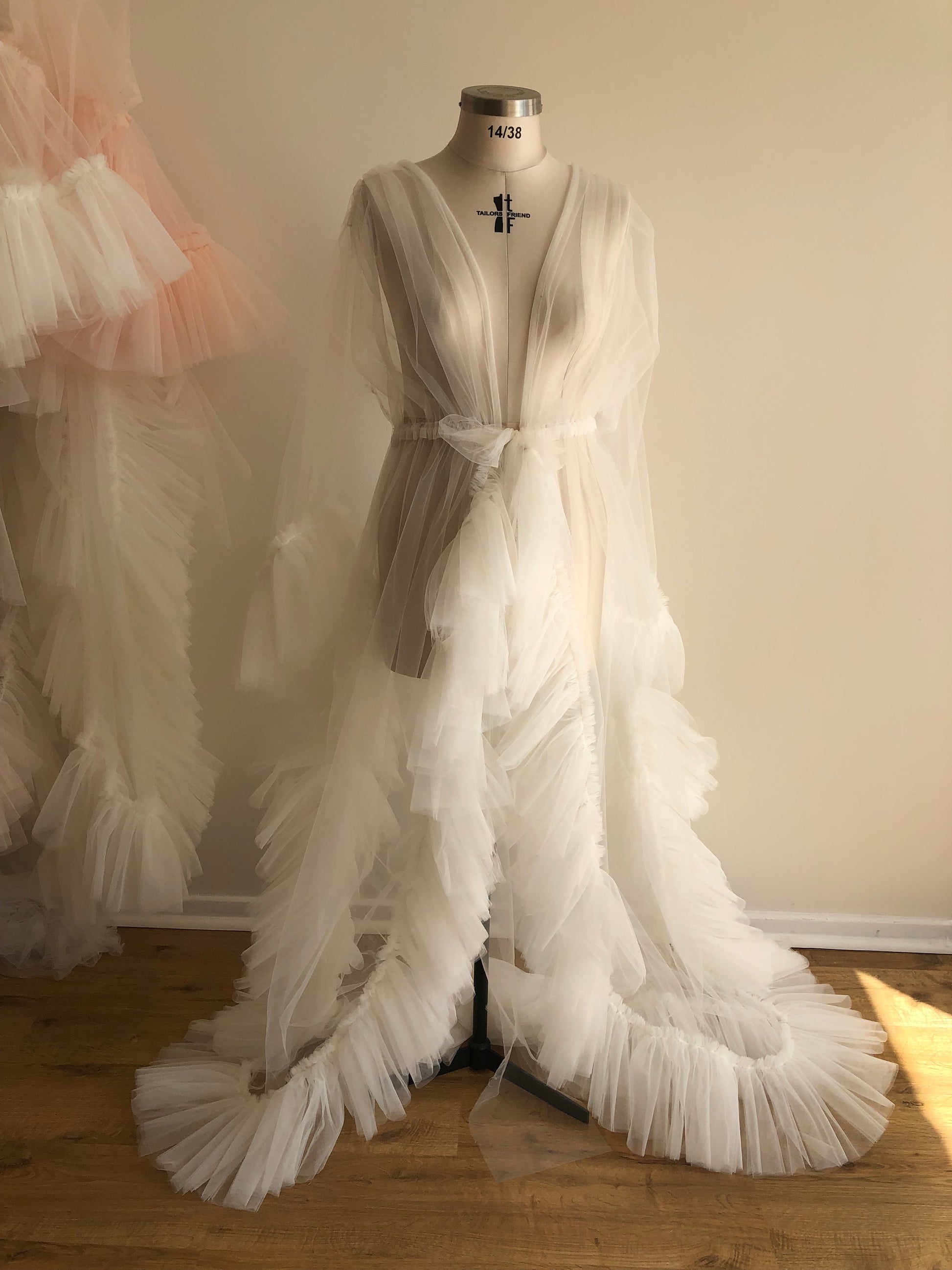 Ivory Tulle Robe Curve | Gown | Sadie Bosworth Atelier