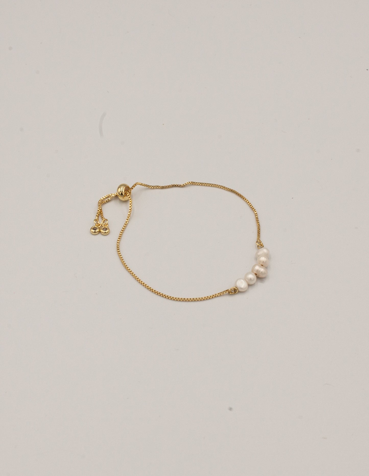 Leila Pearl Bolo Bracelet