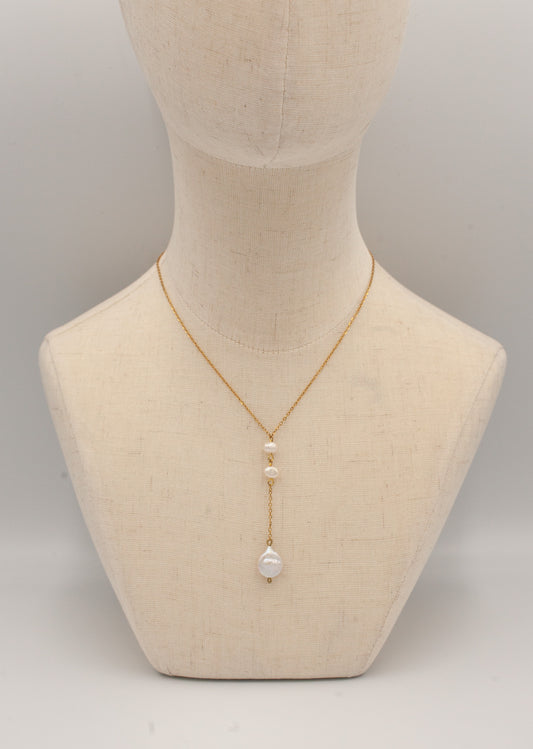 Maya Pearl Drop Necklace