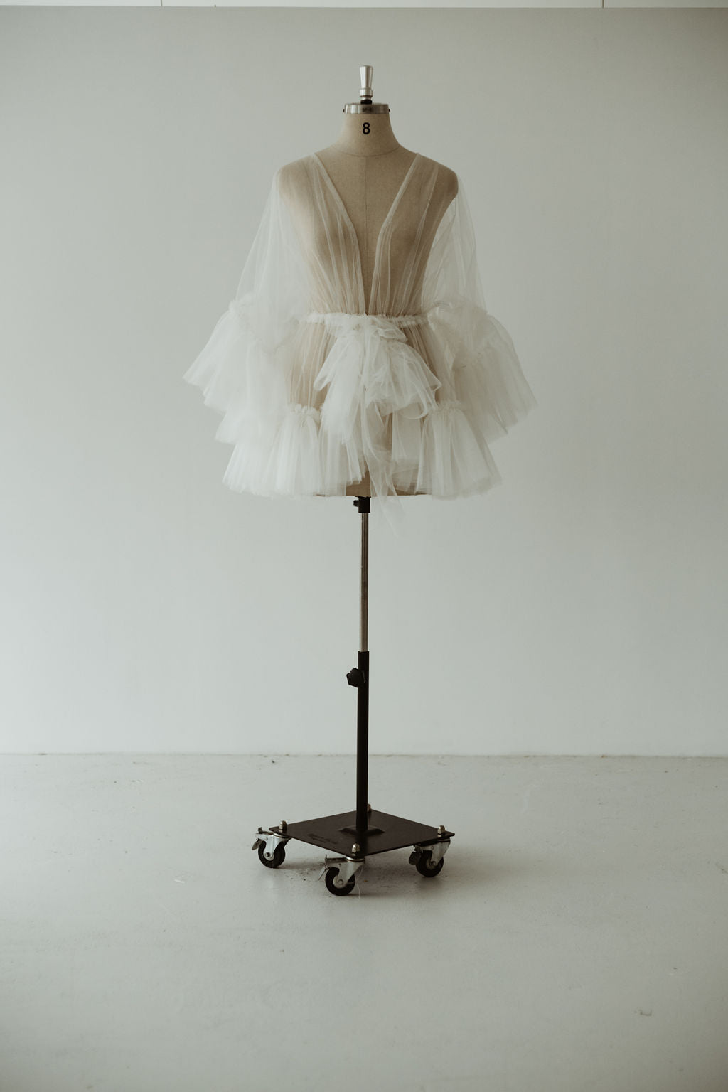 Ivory Tulle Robe Mini | Gown | Sadie Bosworth Atelier