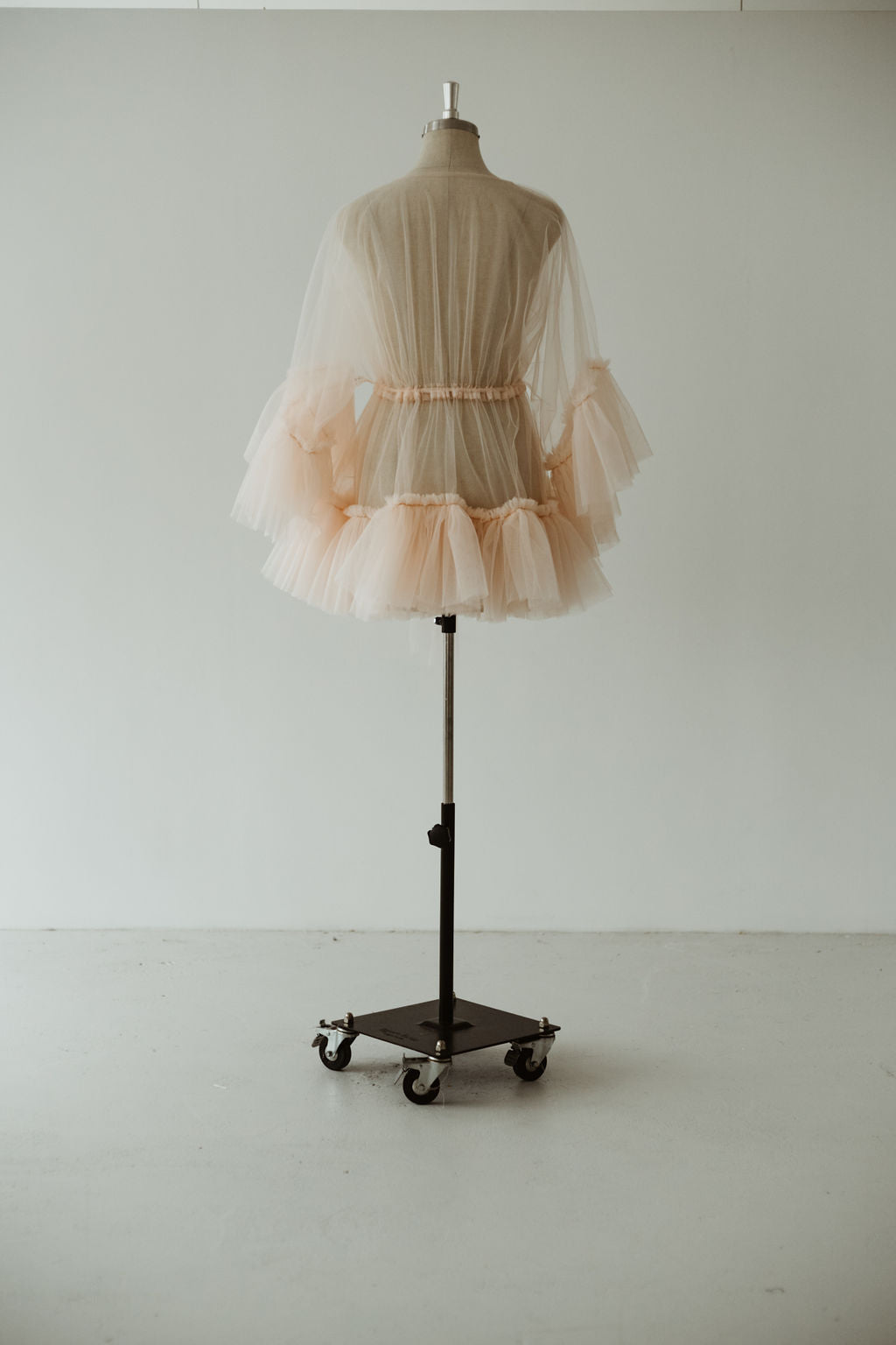Blush Tulle Robe Mini Curve | Gown | Sadie Bosworth Atelier