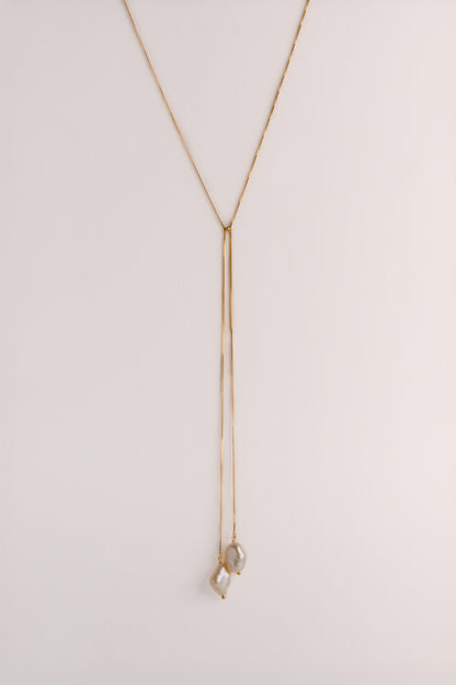 Sienna Pearl Drop Necklace