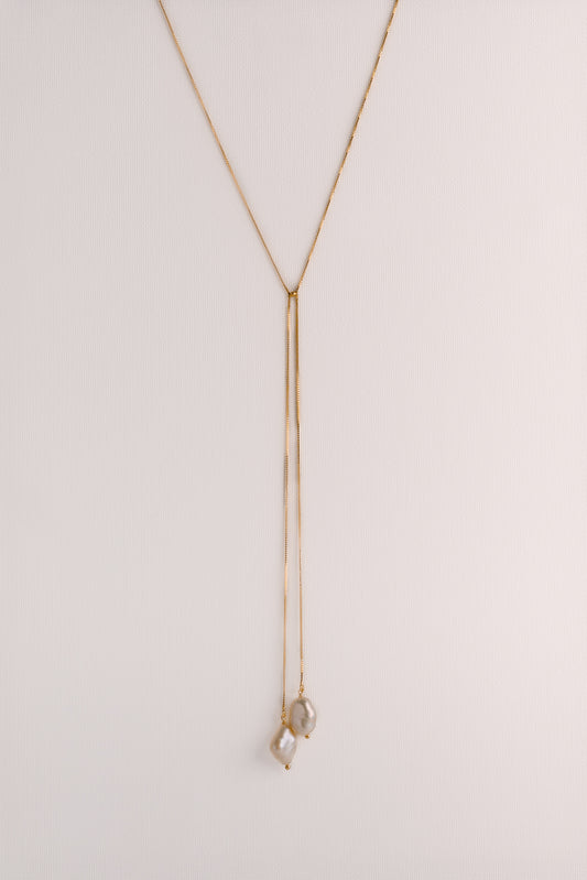 Sienna Pearl Drop Necklace