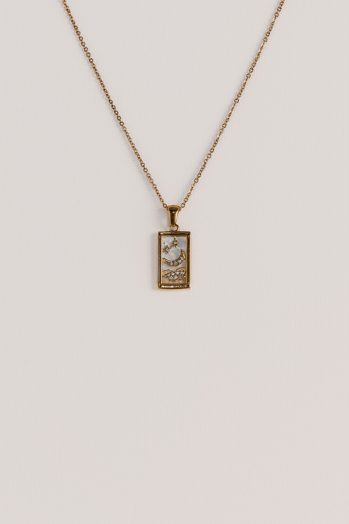 The Moon Tarot Card Necklace