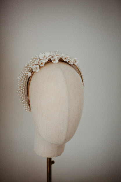 Violet Porcelain Headpiece | Headpiece | Sadie Bosworth Atelier