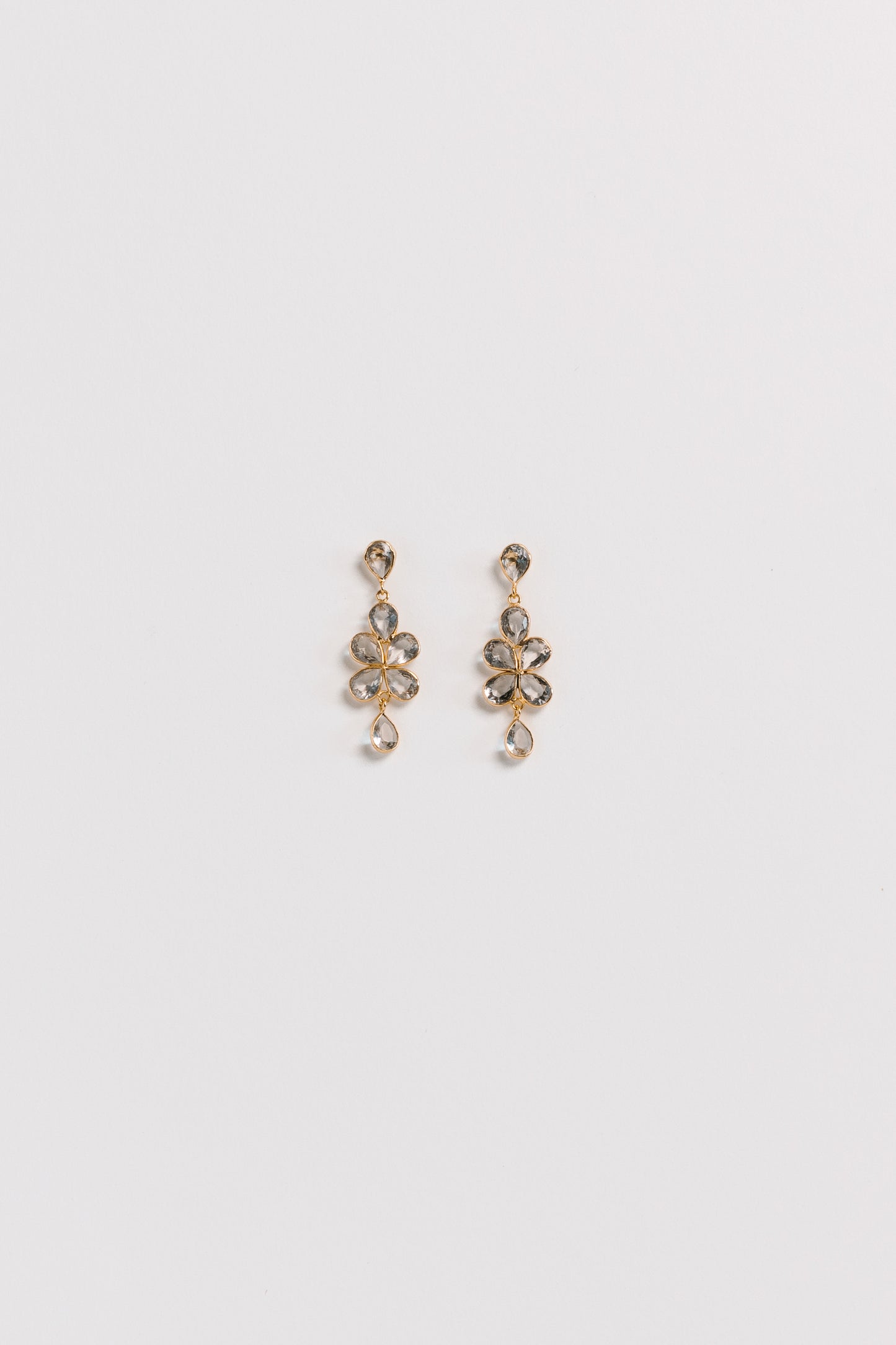 Virgo Crystal Quartz Earrings
