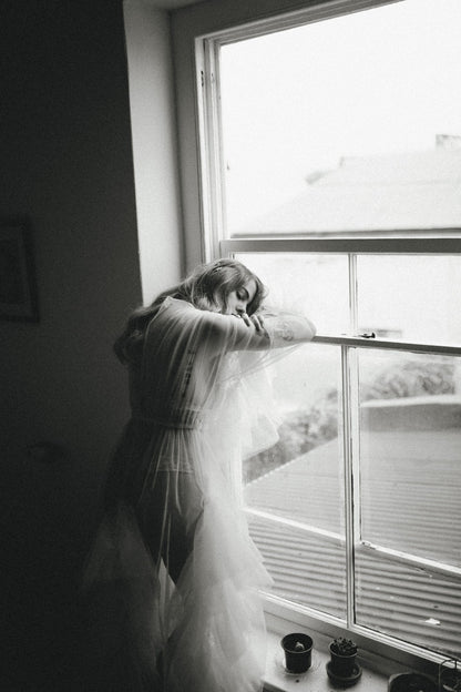 Ivory Tulle Robe | Gown | Sadie Bosworth Atelier